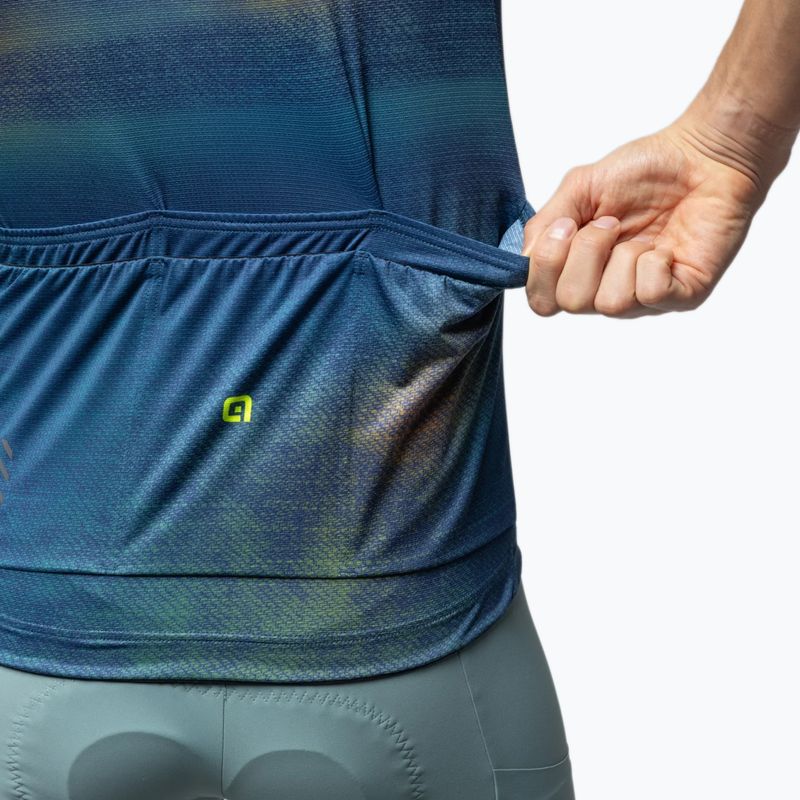 Мъжка тениска за колоездене Alé Traccia abyss 6