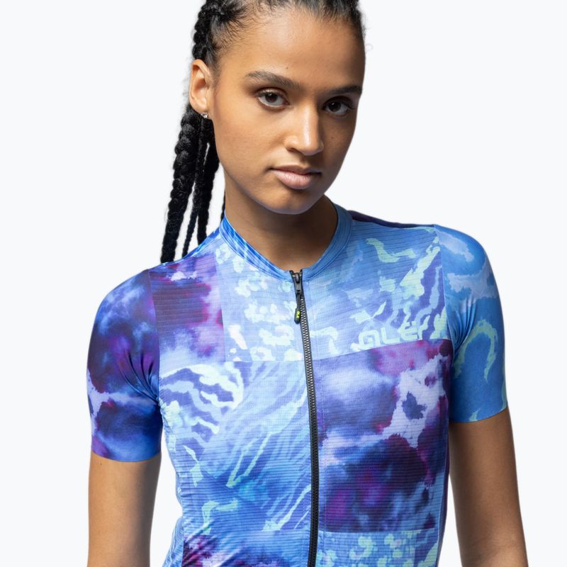 Дамска тениска за колоездене Alé Linfa blue combo 4