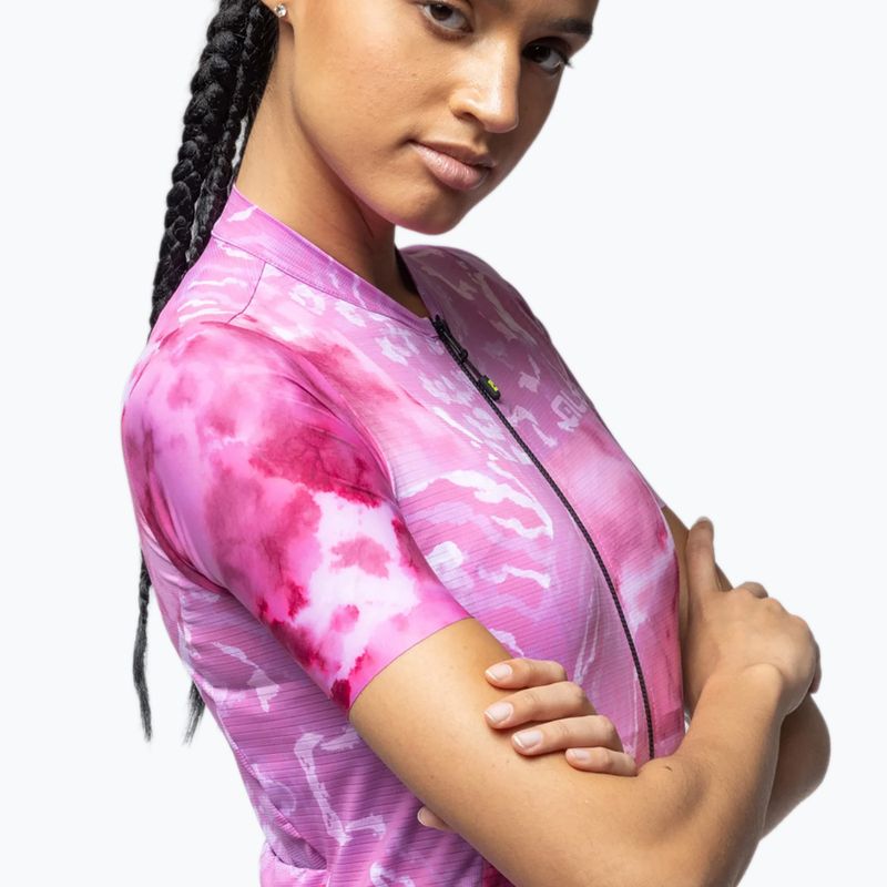 Дамска тениска за колоездене Alé Linfa pink combo 4