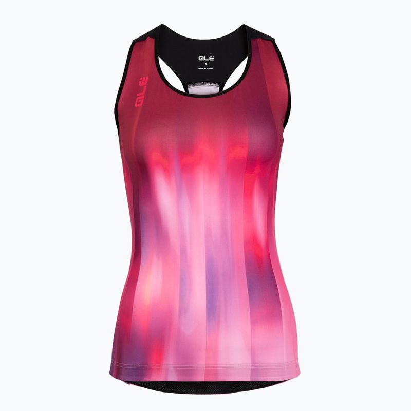 Дамска тениска за колоездене Alé Crazy TT pink combo 6