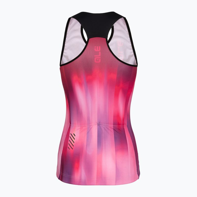 Дамска тениска за колоездене Alé Crazy TT pink combo 7