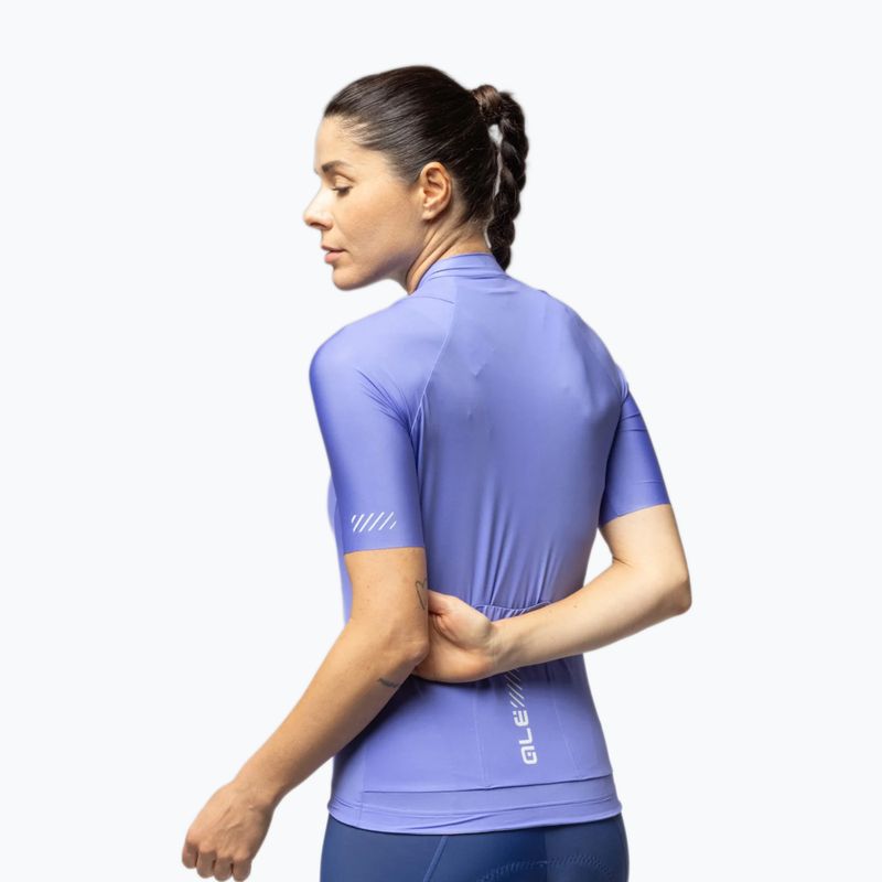 Дамска тениска за колоездене Alé Color Block jacaranda 3