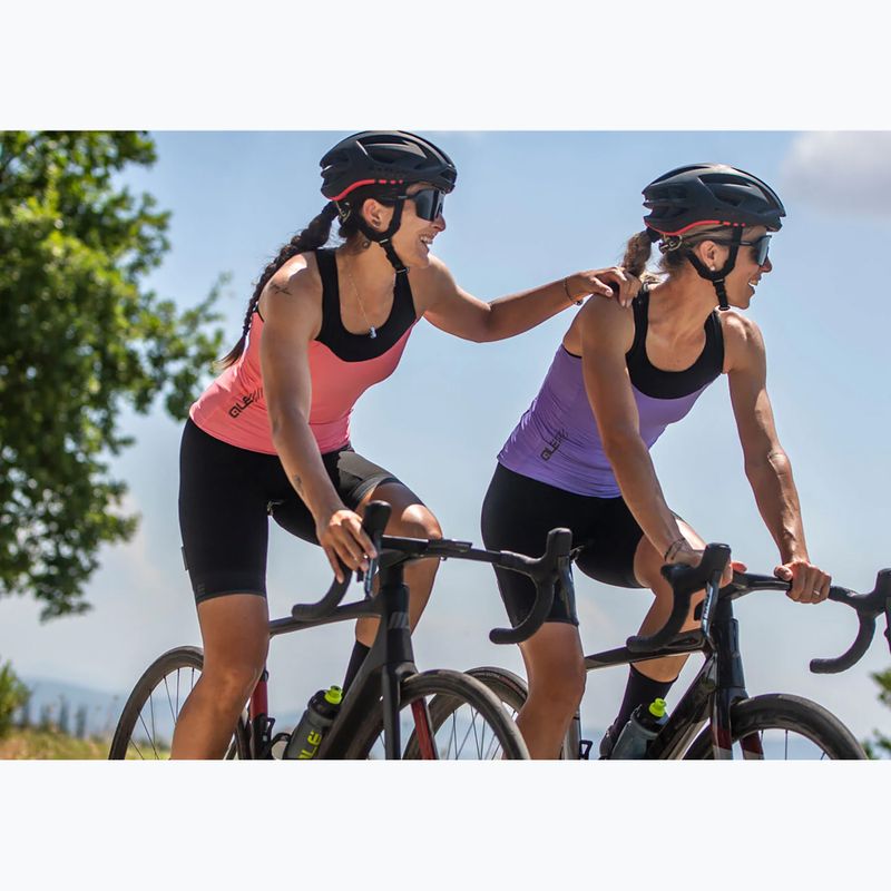 Дамска тениска за колоездене Alé Color Block TT flamingo pink 6