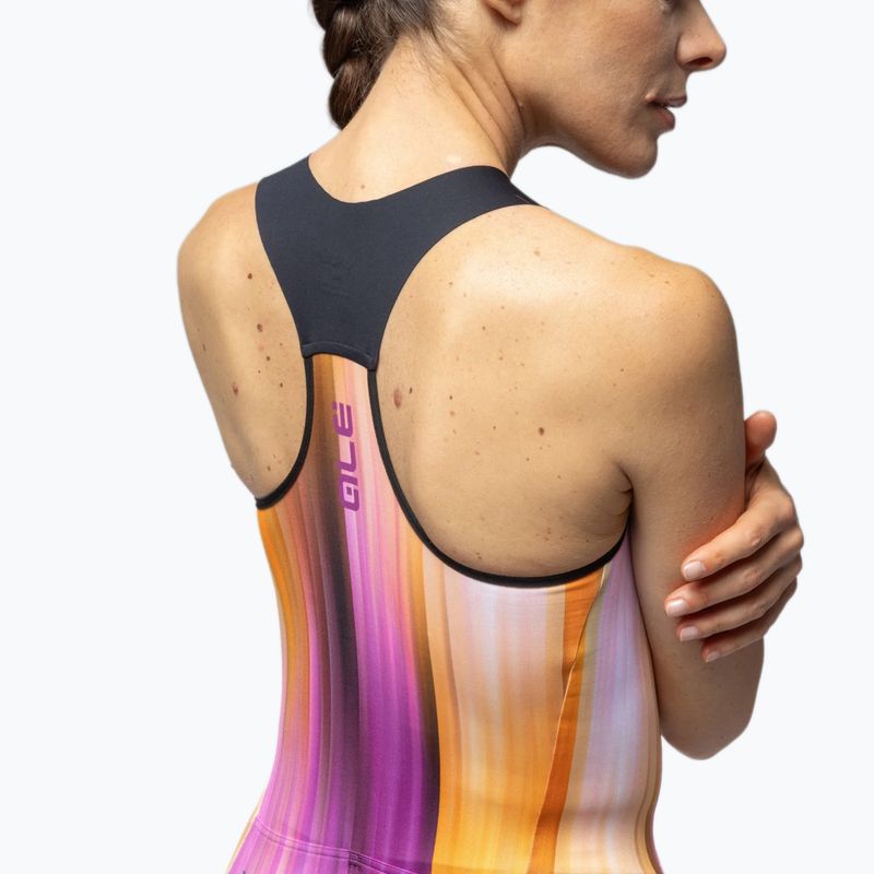 Дамска тениска за колоездене Alé Crazy TT orange combo 5