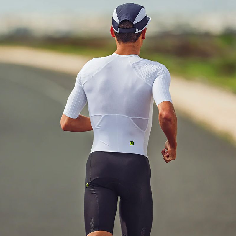 Мъжки гащеризон за триатлон Alé Eagle Tri white 8