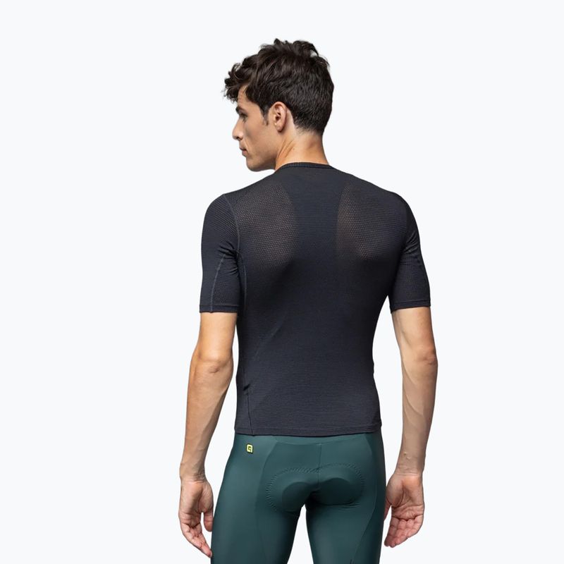 Мъжка фланелка за колоездене Alé Merino SS nero/black 2
