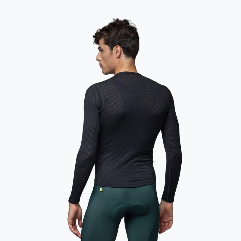 Мъжка фланелка за колоездене Alé Merino LS nero/black 2
