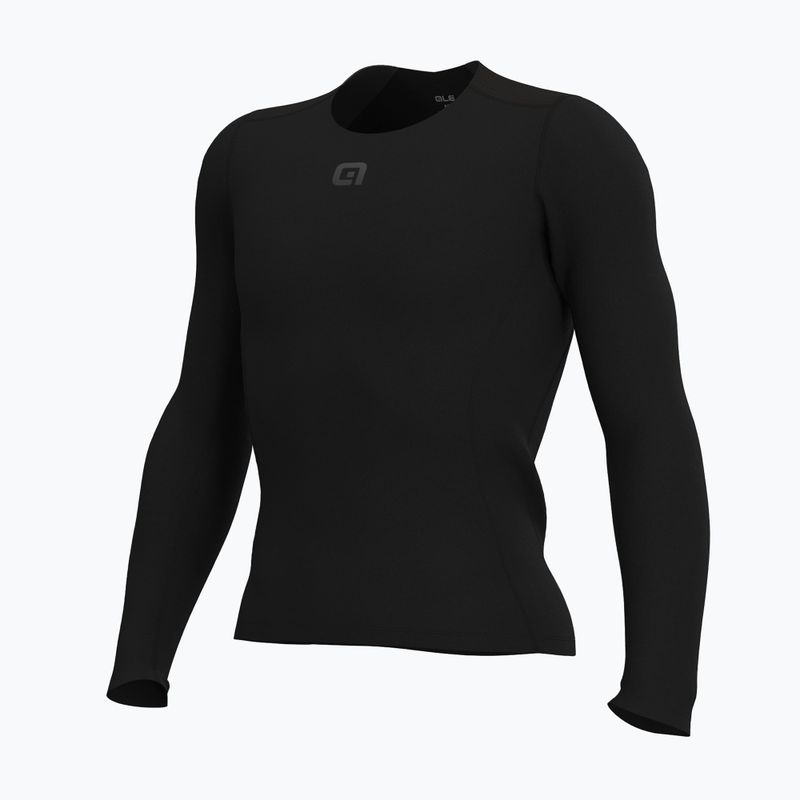 Мъжка фланелка за колоездене Alé Merino LS nero/black 8