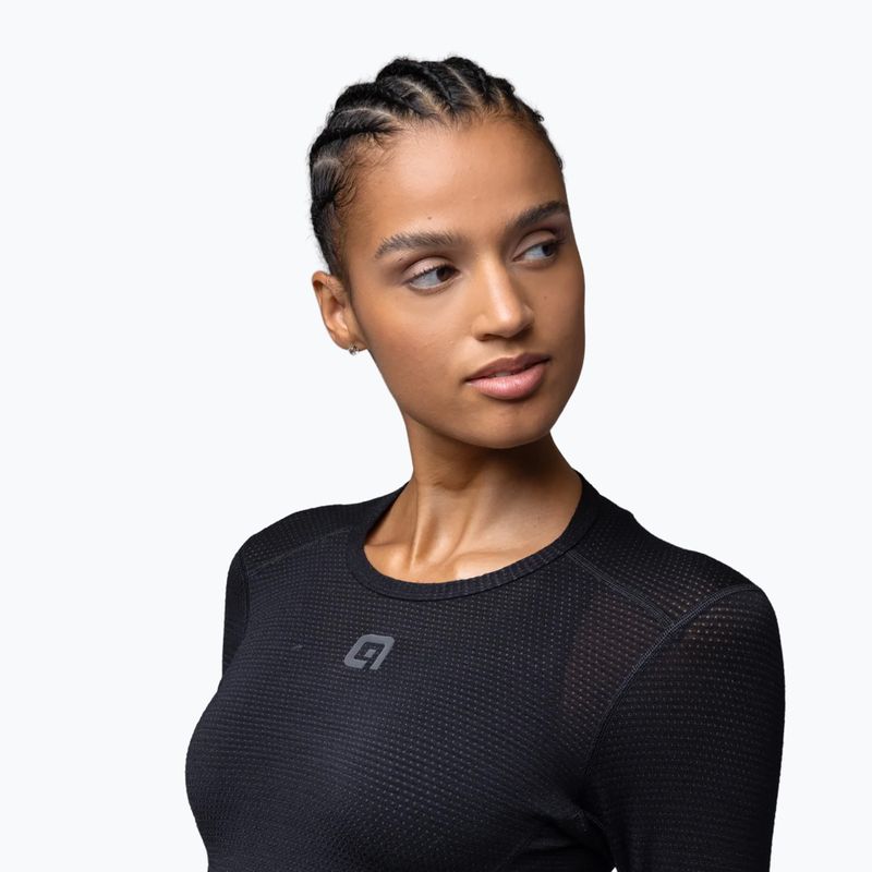 Дамска фланелка за колоездене  Alé Merino LS nero/black 4