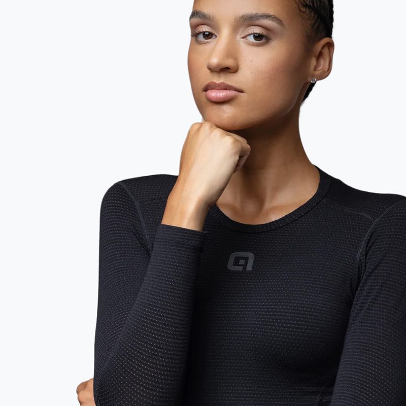 Дамска фланелка за колоездене  Alé Merino LS nero/black 5