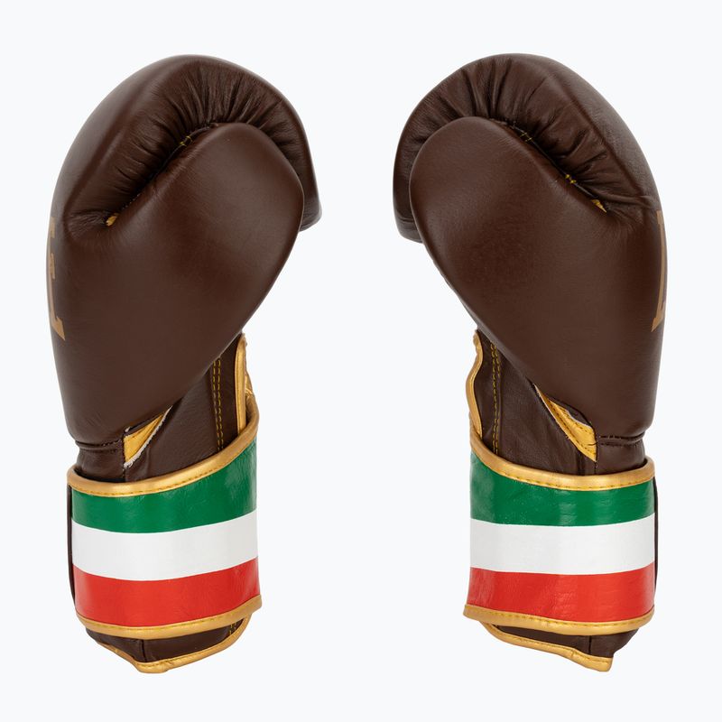 Боксови ръкавици LEONE 1947 Italy '47 black/white/brown 4