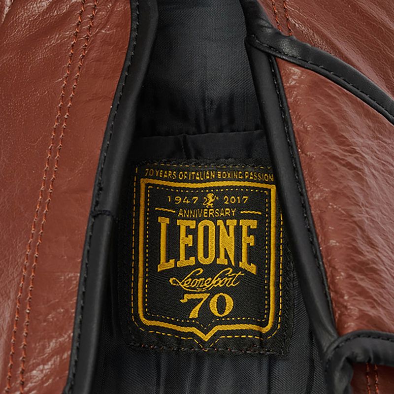 Боксови ръкавици LEONE 1947 Italy '47 black/white/brown 5