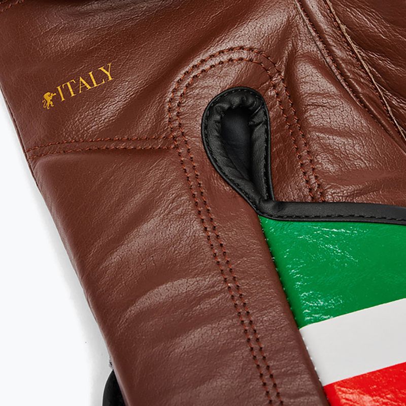 Боксови ръкавици LEONE 1947 Italy '47 black/white/brown 6