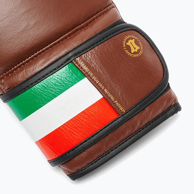 Боксови ръкавици LEONE 1947 Italy '47 black/white/brown 7