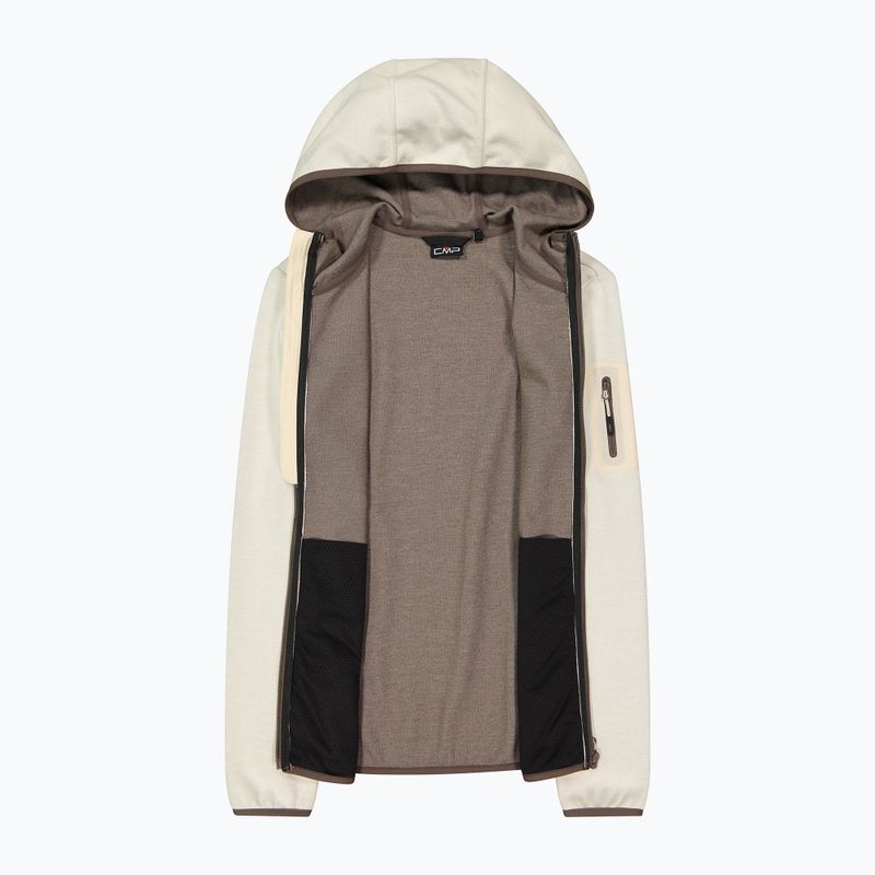 Дамски трекинг суитшърт CMP 34H6376 Fix Hood cream/off white 3