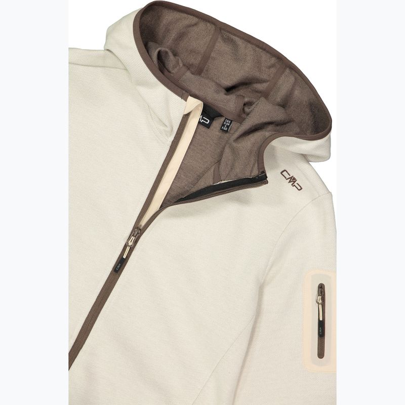 Дамски суитшърт за трекинг CMP 34H6376 Fix Hood cream/off white 5