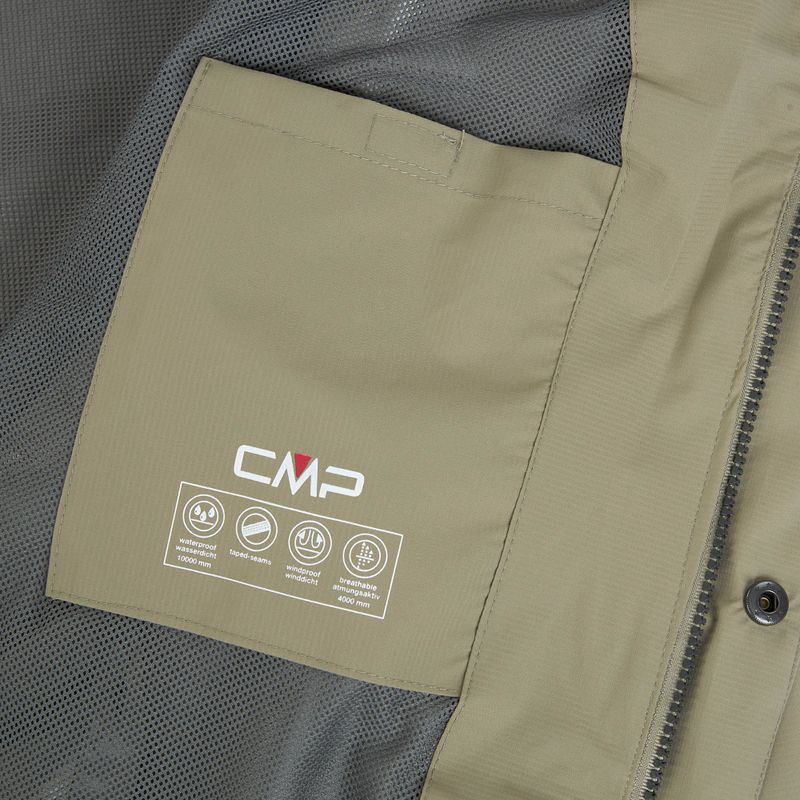 Мъжко яке за дъжд CMP 39X7367 Snaps Hood sage 5