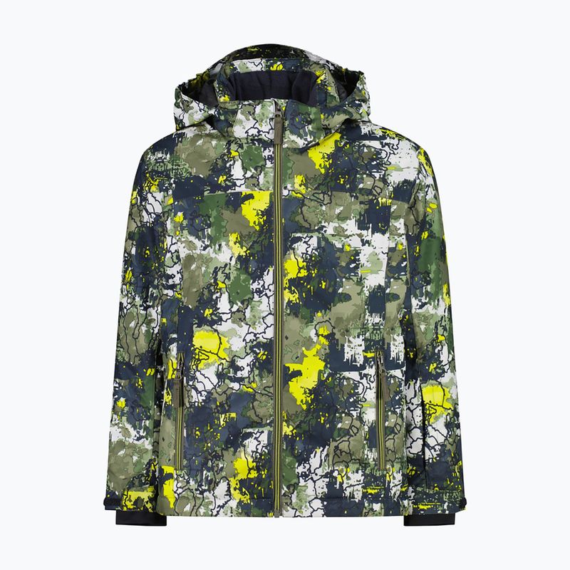 Детско скиорско яке CMP 39W1924 olive/acido
