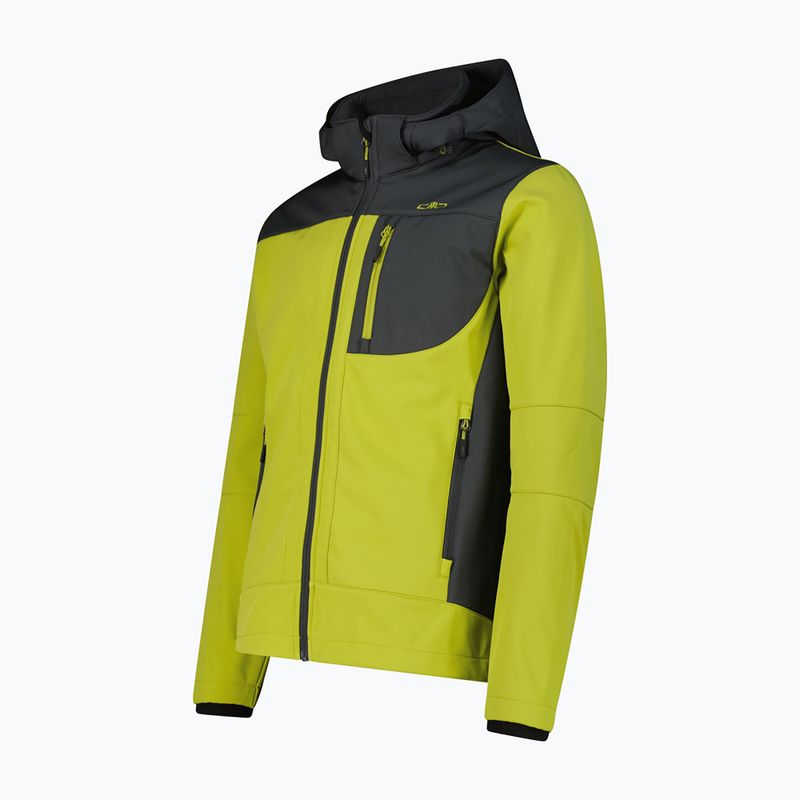 Мъжко софтшел яке CMP 3A01787N Zip Hood cardamom/black pine 3