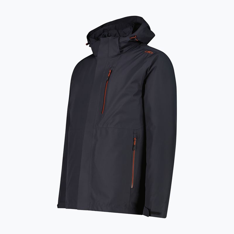 Мъжко ватирано яке CMP 36Z2257D Zip Hood Detachable Inn antracite 3