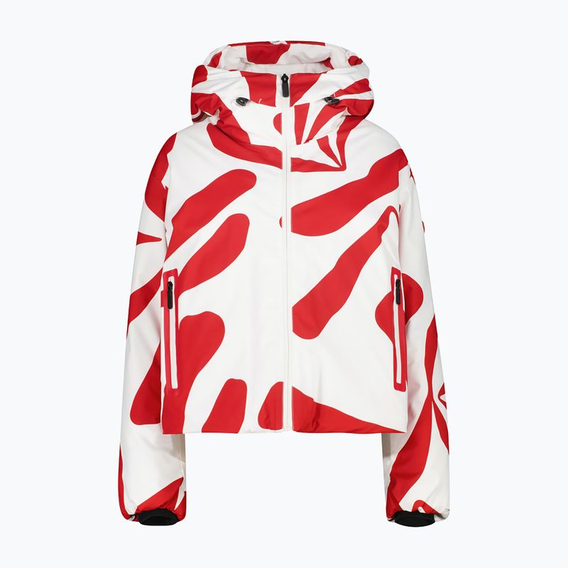 Дамско скиорско яке CMP Fix Hood red/b.co gesso