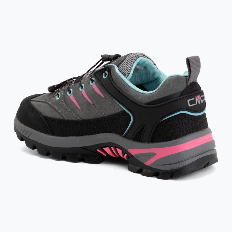 Детски обувки за трекинг CMP Rigel 2.0 Low Waterproof grey/acquarius/pink fluo 3