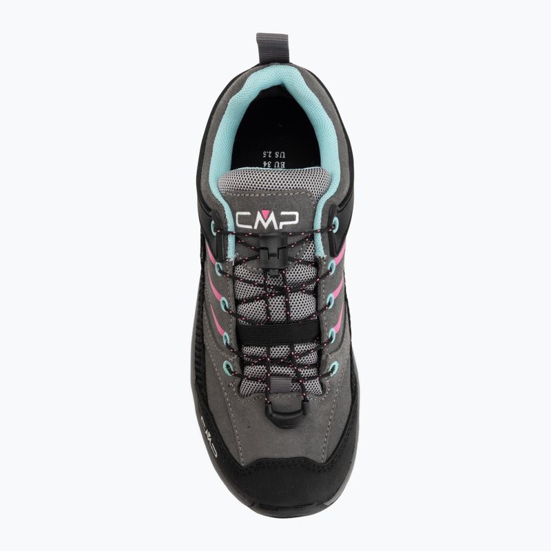 Детски обувки за трекинг CMP Rigel 2.0 Low Waterproof grey/acquarius/pink fluo 5