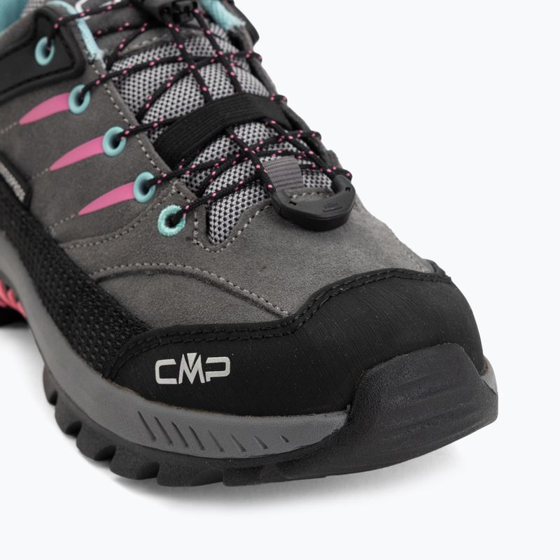 Детски обувки за трекинг CMP Rigel 2.0 Low Waterproof grey/acquarius/pink fluo 7
