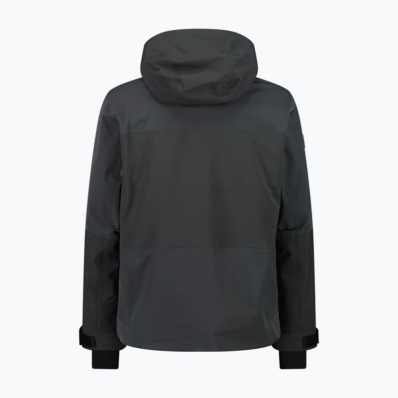 Мъжко скиорско яке CMP 36W0027 Fix Hood black pine 2
