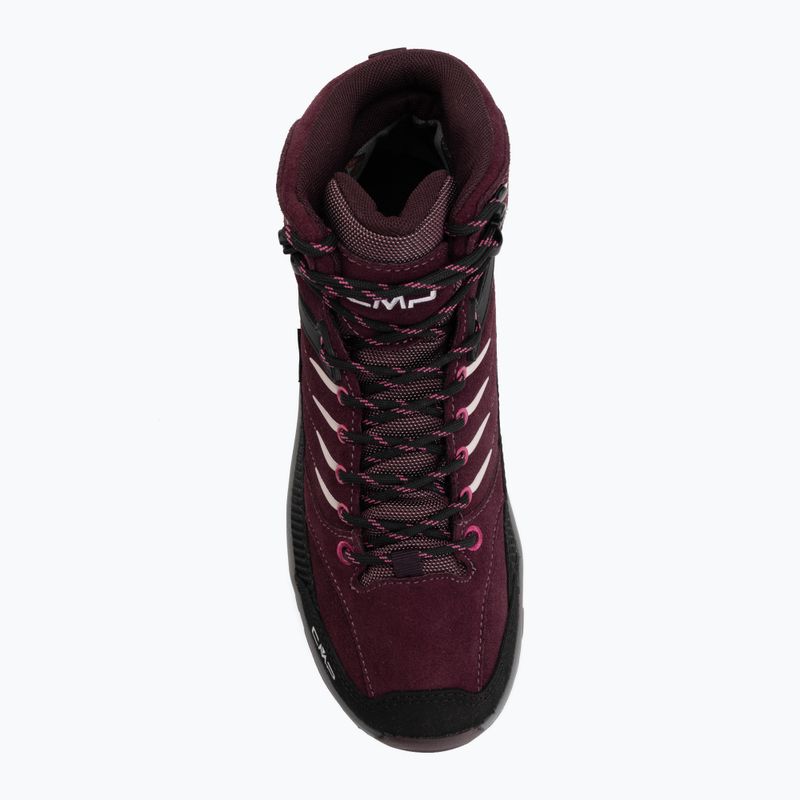 Детски обувки за трекинг CMP Rigel 2.0 Mid Waterproof black berry/amaranto 5