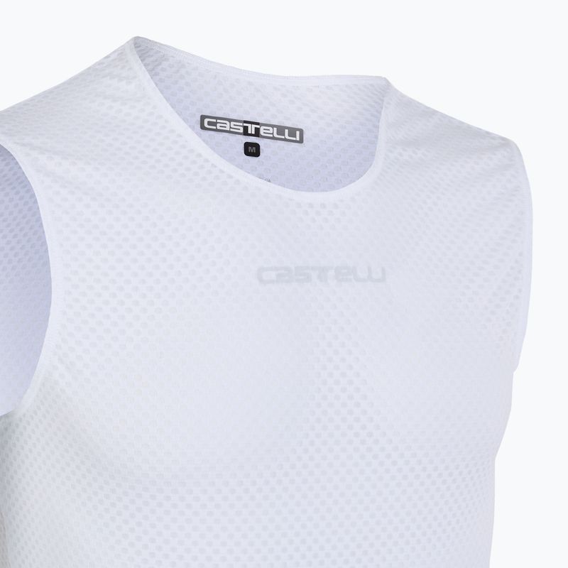 Мъжко колоездачно трико Castelli Pro Mesh 2.0 без ръкави бяло 3