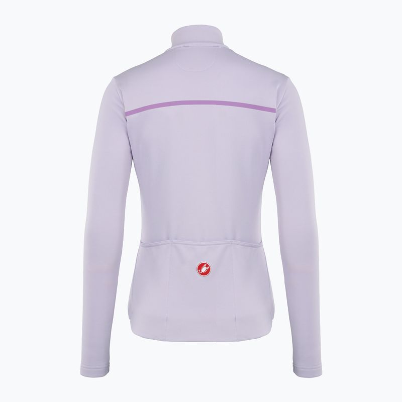 Дамски суитшърт за колоездене Castelli Sinergia 2 Jersey FZ W purple mist/purple dew 2