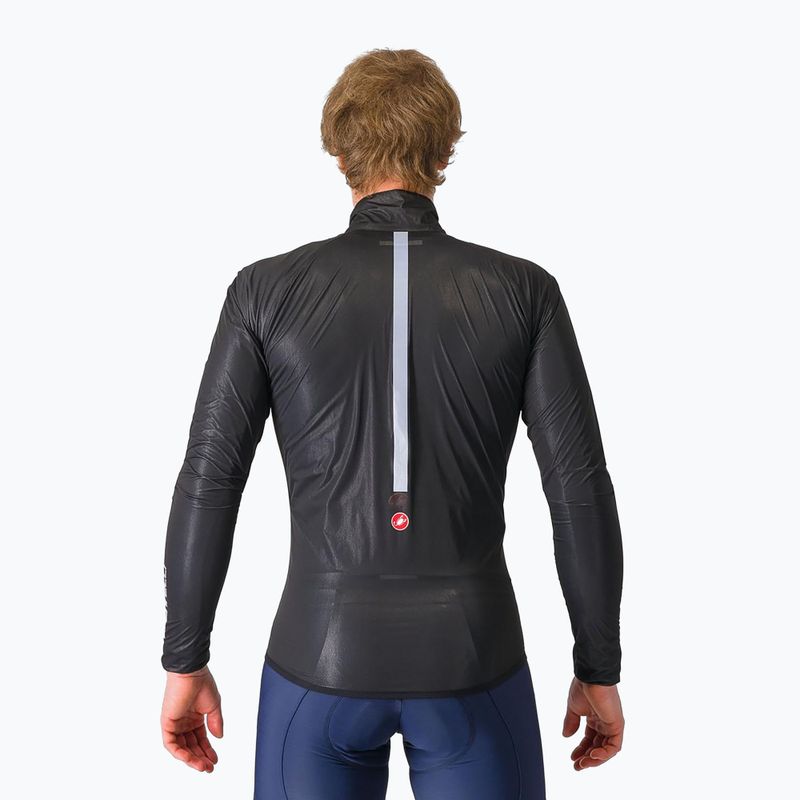 Мъжко яке за колоездене Castelli Squall Shell light black/silver grey 3