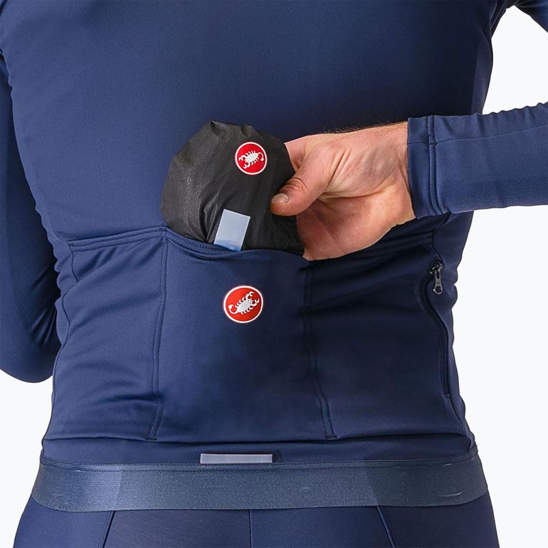 Мъжко яке за колоездене Castelli Squall Shell light black/silver grey 6