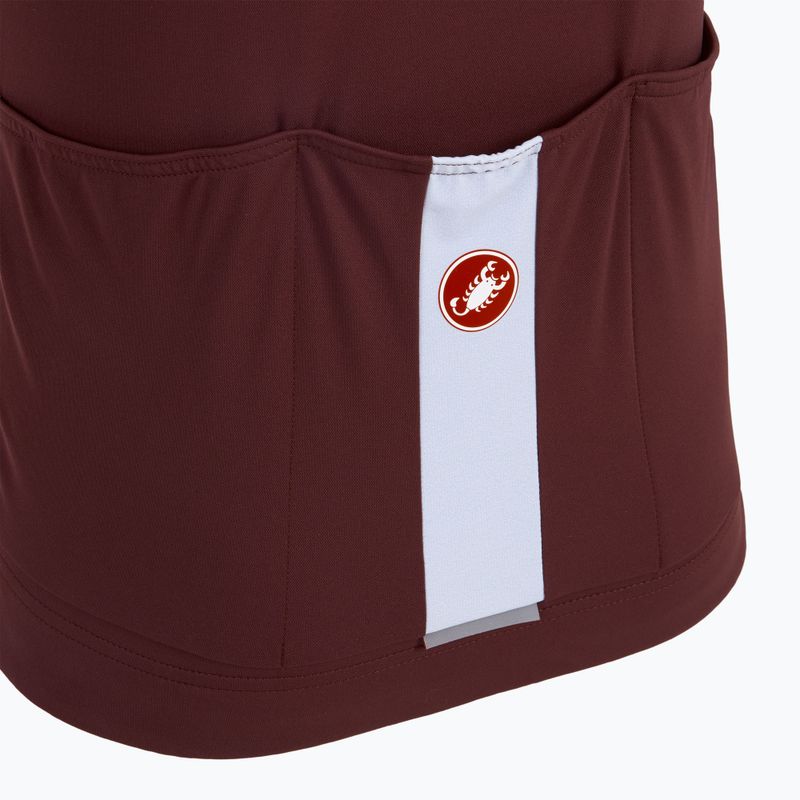 Мъжко колоездачно трико Castelli Prologo Lite deep bordeaux/ silver gray 4