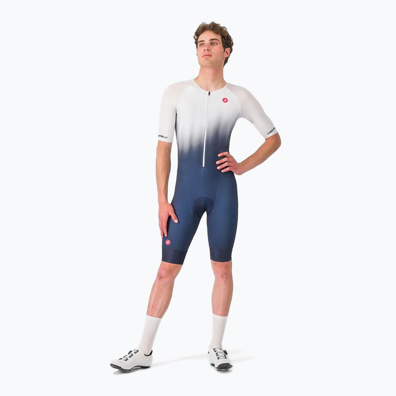 Мъжки костюм за колоездене Castelli Core Tri belgian blue/white 2