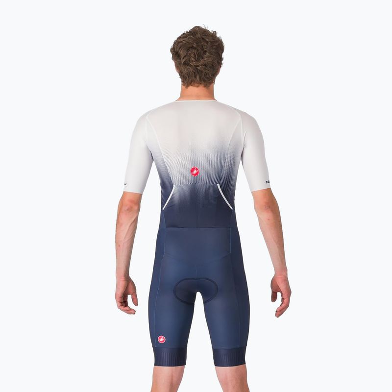 Мъжки костюм за колоездене Castelli Core Tri belgian blue/white 3