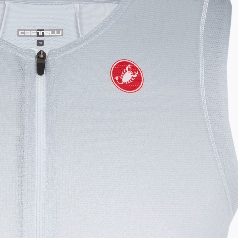 Мъжки велосипеден анцуг Castelli Free Speed 3 white/silver gray 3
