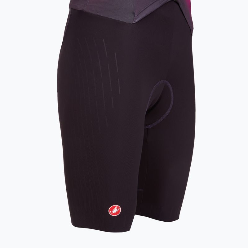 Дамски велосипеден гащеризон Castelli Free Sanremo 3 SS W dark night shade/vivid orange-bright rose 4