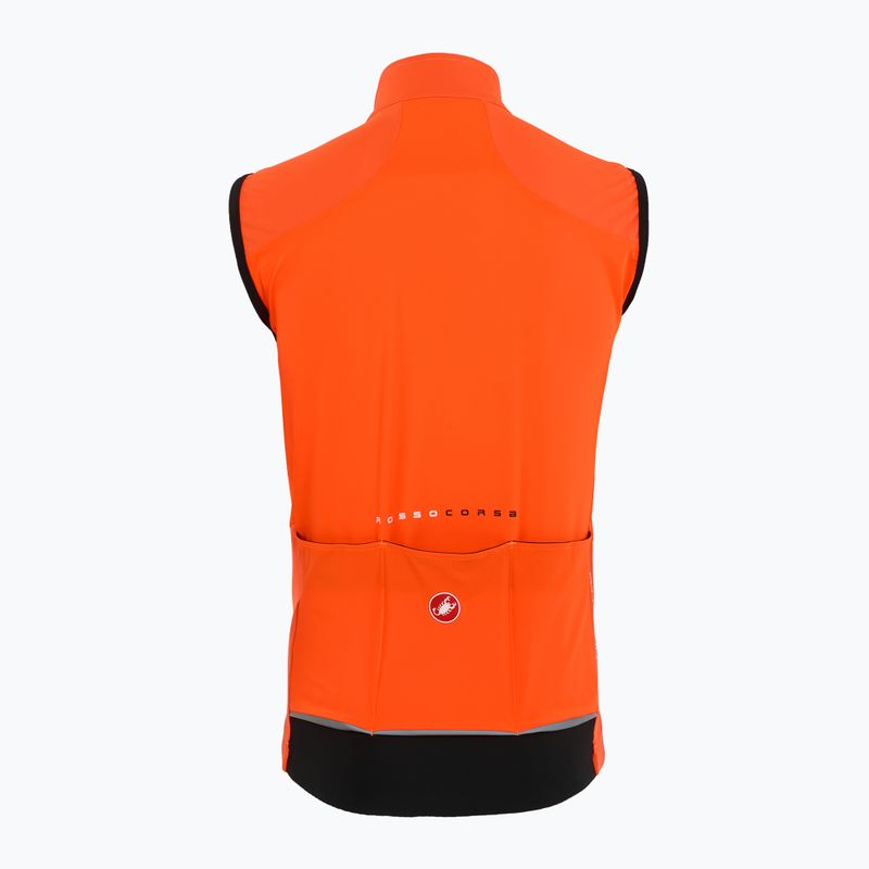 Мъжка жилетка за колоездене Castelli Perfetto Air brilliant orange 2