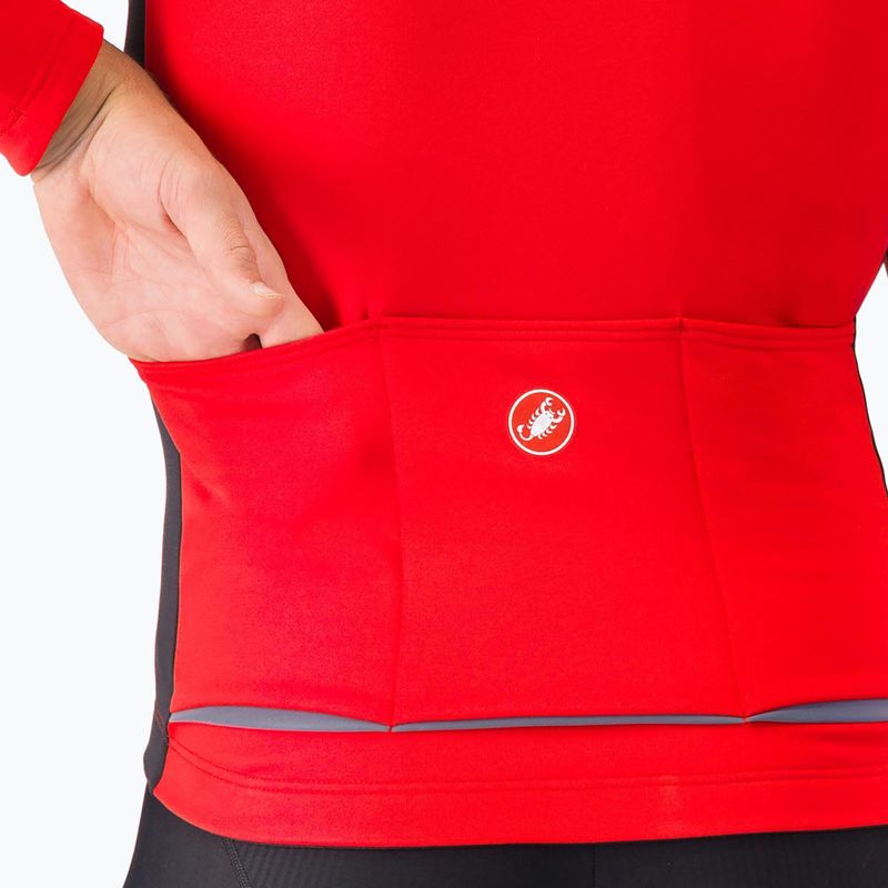 Мъжко яке за колоездене Castelli Entrata 2 red/black 4
