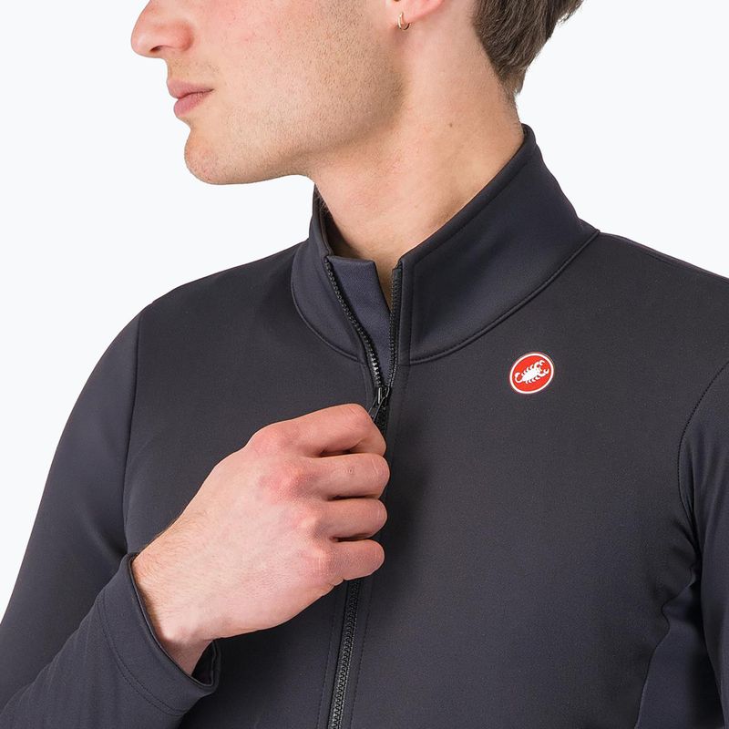 Мъжко яке за колоездене Castelli Entrata 2 light black/dark grey 3