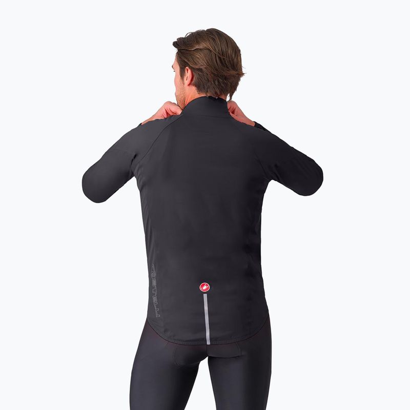 Мъжко яке за колоездене Castelli Emergency 3 Rain Jacket light black 2