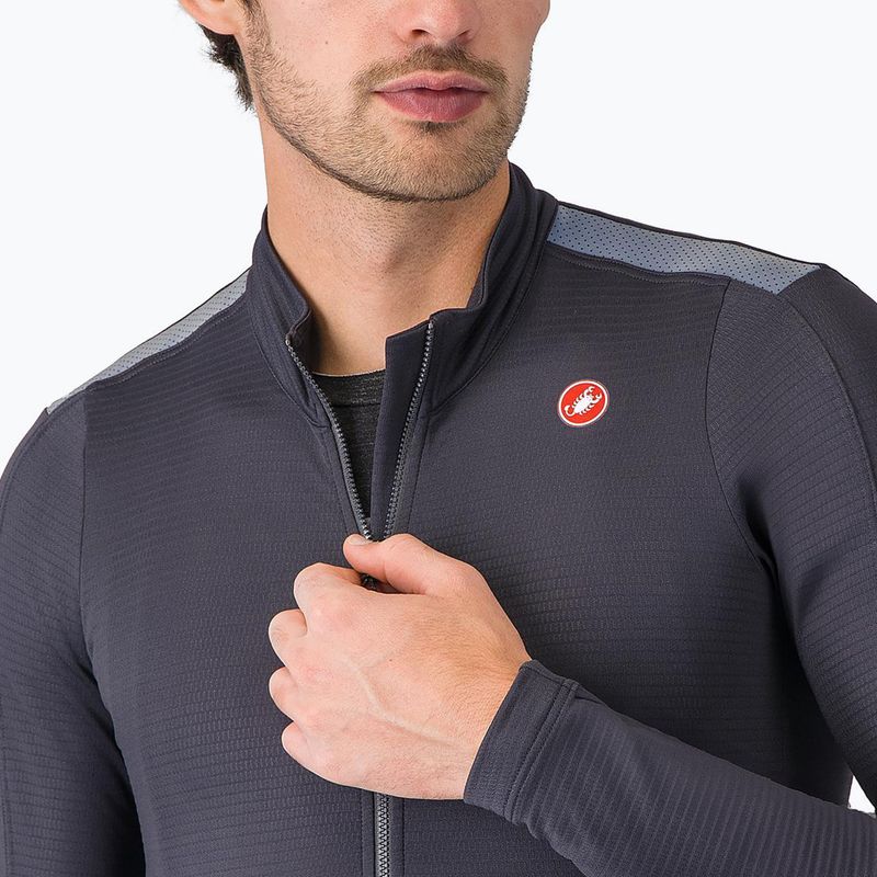 Мъжка блуза с дълъг ръкав за колоездене Castelli Puro 4 dark grey 3
