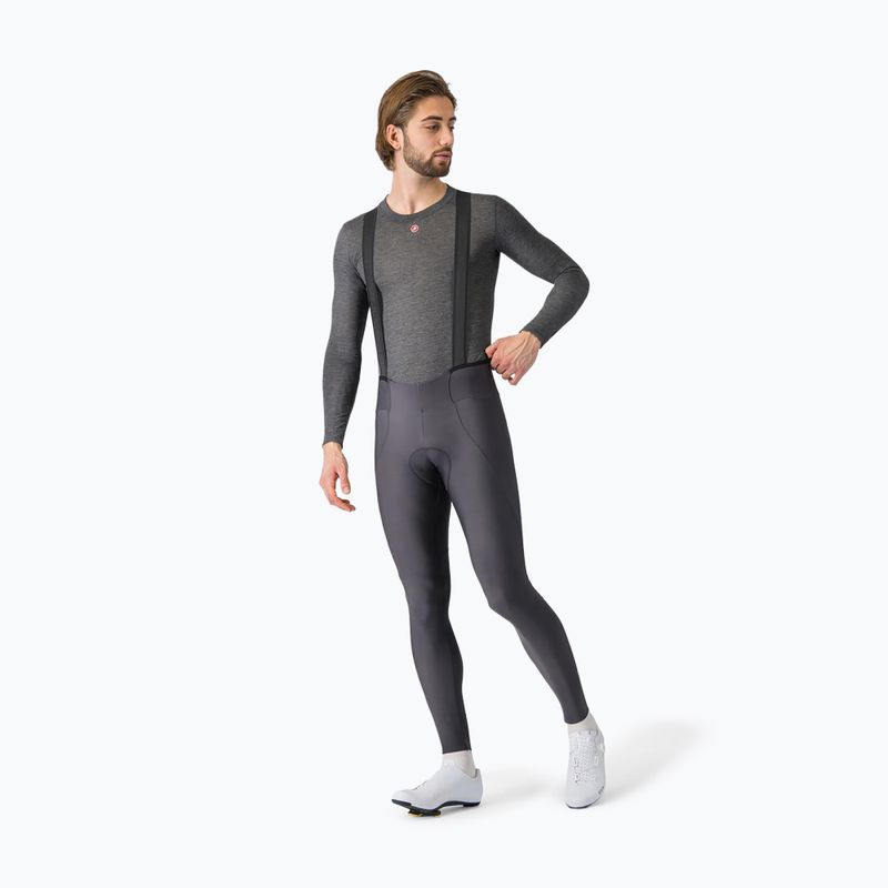 Мъжка велосипедна блуза с дълъг ръкав Castelli Medio Base Layer melange gray 2