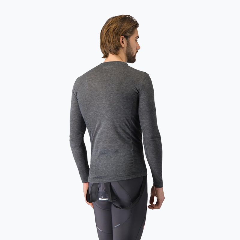 Мъжка велосипедна блуза с дълъг ръкав Castelli Medio Base Layer melange gray 3