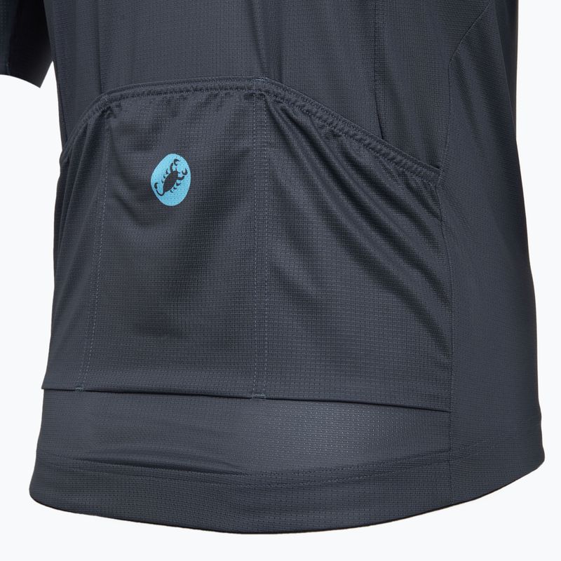 Мъжка тениска за колоездене Castelli Entrata Apex twilight blue/neon cobalt 4