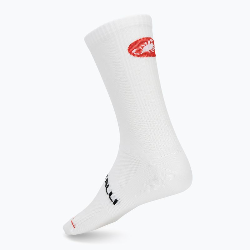 Мъжки чорапи Castelli Entrata 18 white 2