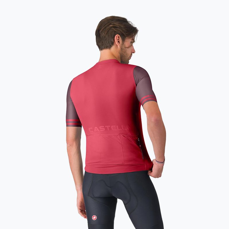 Мъжка тениска за колоездене Castelli Prologo Lite 2 rich red/bordeaux 2