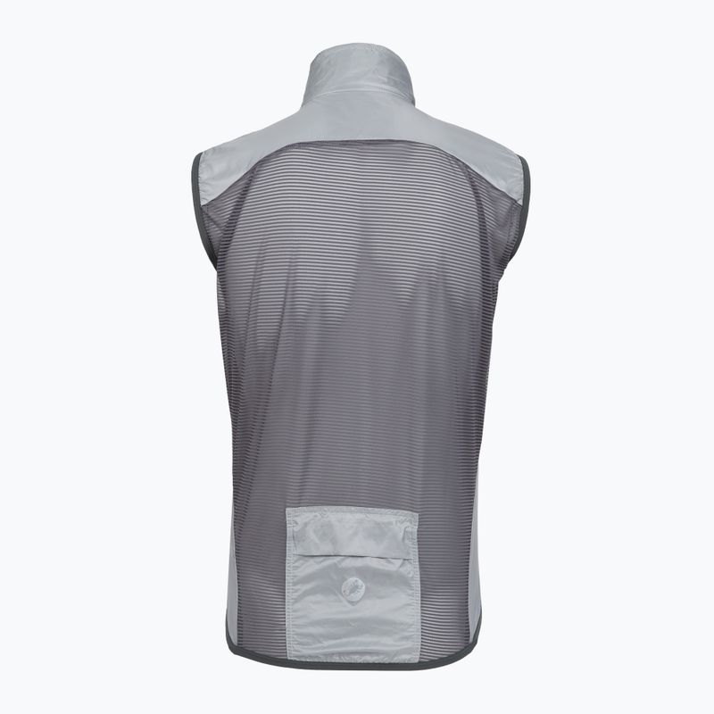 Мъжка велосипедна жилетка Castelli Aria Shell 2 silver gray/dark gray 2